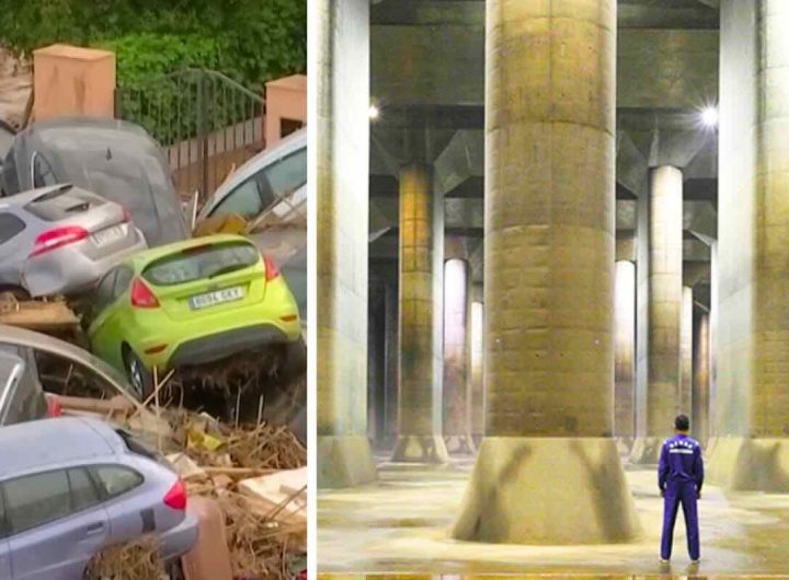 città inondazioni tunnel